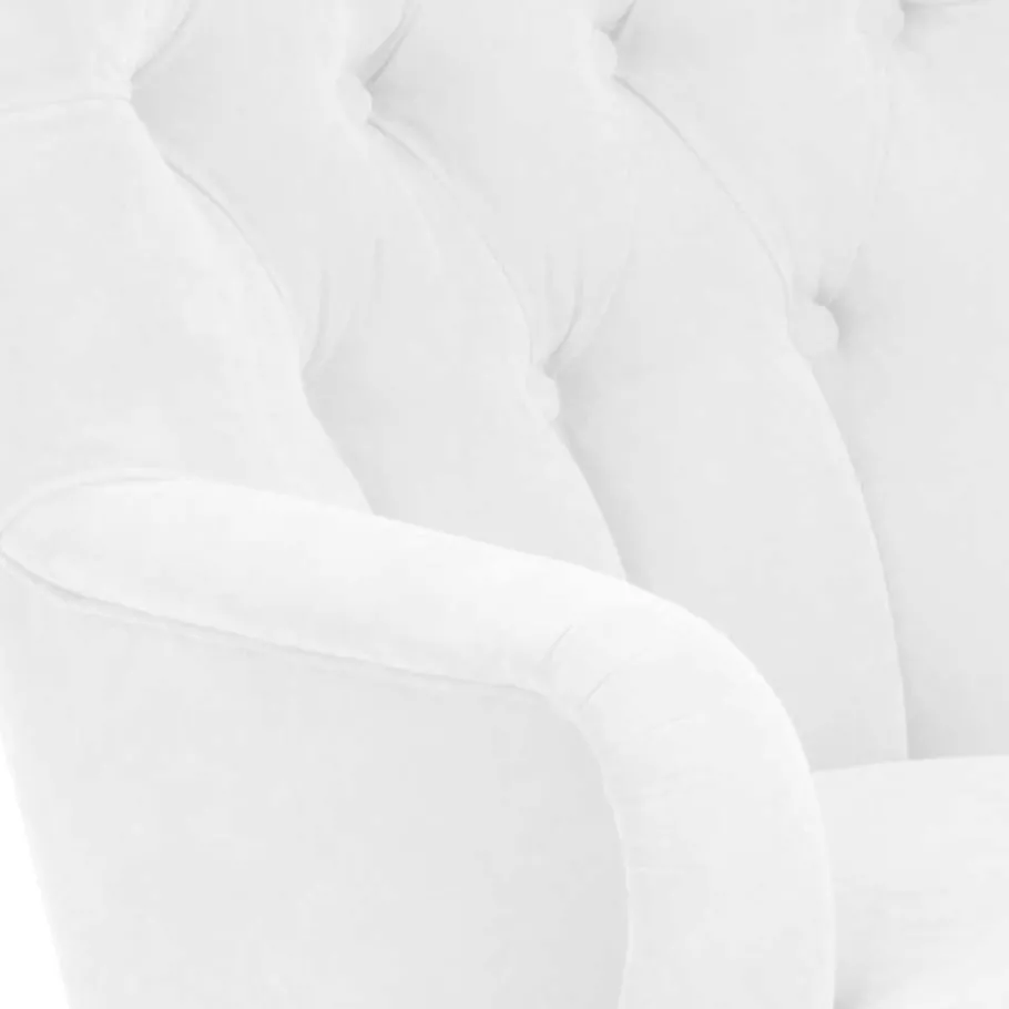 Best Wohnen Vintage Designsessel in Creme und Buche - Ardit