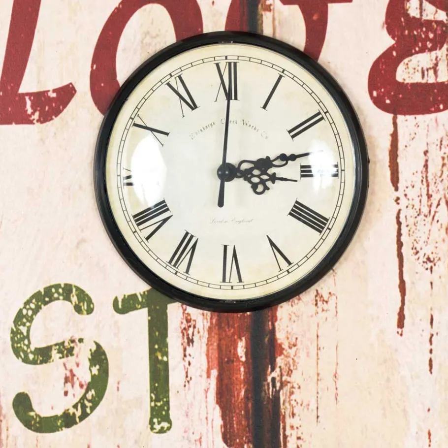 Wohnen Vintage Garderobe Coventry mit Uhr