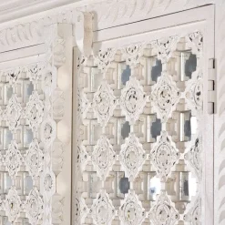 Hot Wohnen Vintage Garderobenschrank in White Wash Holz - Toscana
