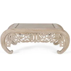 Best Wohnen Vintage Opiumtisch in Mangoholz White Wash - Hovalta