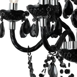 Sale Wohnen Vintage Style Kronleuchter in Schwarz - Brosias