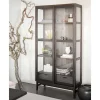 Sale Wohnen Vitrine in Dunkelbraun Eiche - Kuana