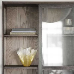 Sale Wohnen Vitrine in Dunkelbraun Eiche - Kuana