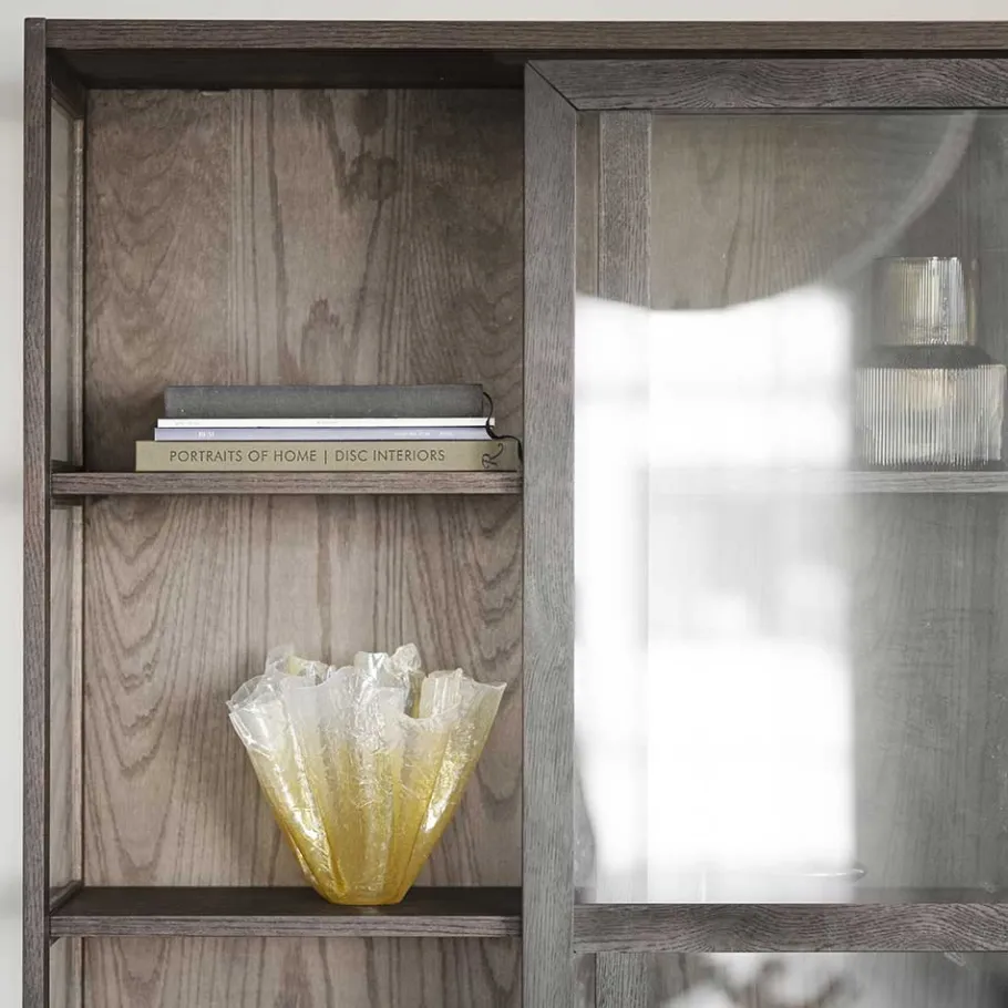 Sale Wohnen Vitrine in Dunkelbraun Eiche - Kuana