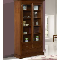 Clearance Wohnen Vitrine in Walnuss Braun - Istefanio