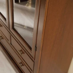 Clearance Wohnen Vitrine in Walnuss Braun - Istefanio