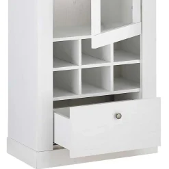 Best Wohnen Vitrinenschrank in Holzoptik Pinie weiß - Liancos