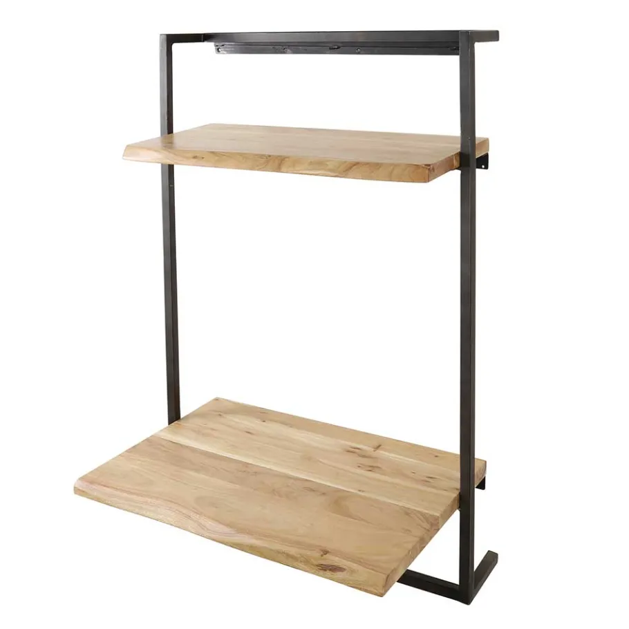 Wohnen Wand Schreibtisch mit Baumkanten Platten - Vadimma