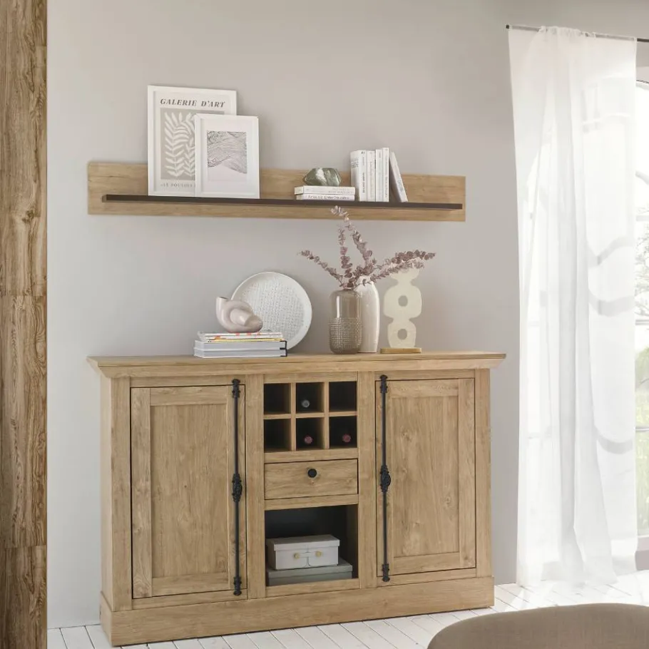 Best Wohnen Wandboard in Eiche Gold Holzoptik - Hengas