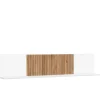 Outlet Wohnen Wandboard in Weiß mit Eiche Bianco - Miloris