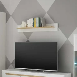 Clearance Wohnen Wandboard in Weiß und Eiche - Ginko