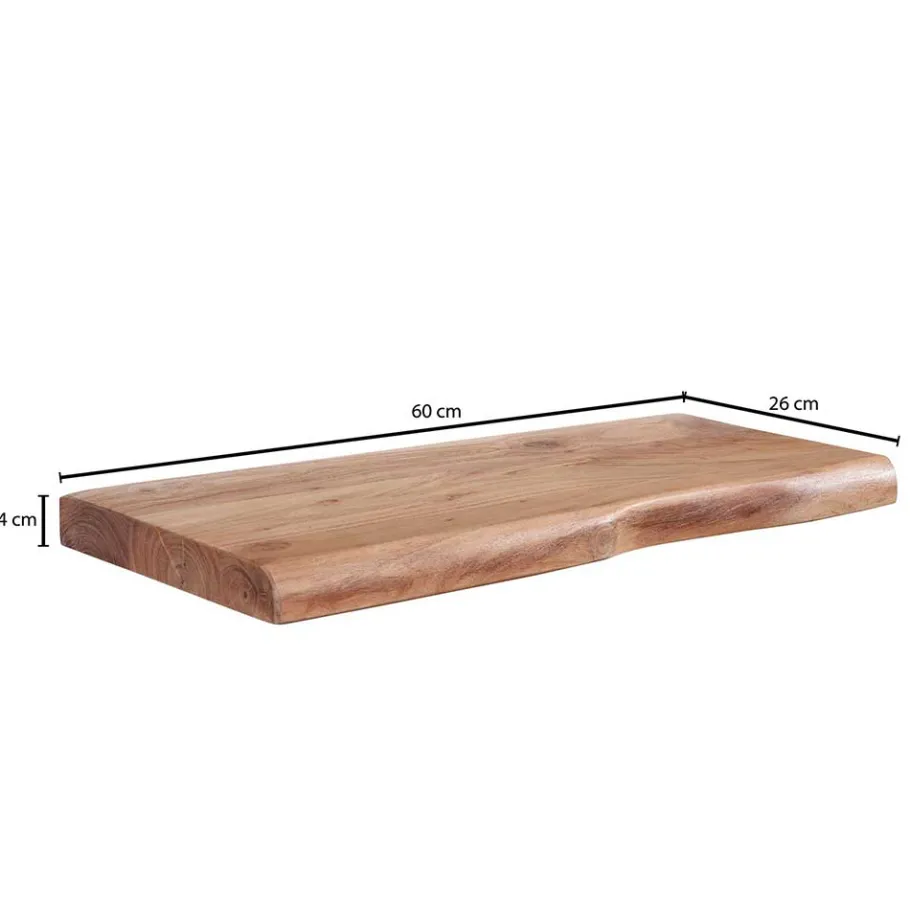 Online Wohnen Wandboard mit Naturkante in 6 Breiten - Elmin
