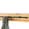 Outlet Wohnen Wandgarderobe aus Metall & Eichenholz - Cornello