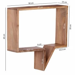 Discount Wohnen Wandregale im Set Vislan im Sprechblasen Design (zweiteilig)
