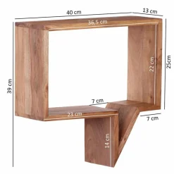 Discount Wohnen Wandregale im Set Vislan im Sprechblasen Design (zweiteilig)