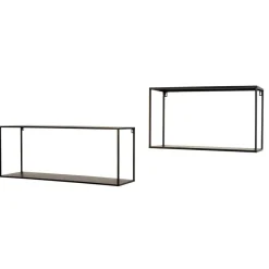 Hot Wohnen Wandregale ohne Rückwand Set - Krona (zweiteilig)