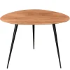 New Wohnen Wankeldesign Retro Beistelltisch aus Akazie Natur - Anca