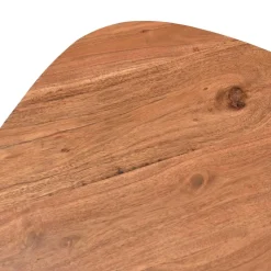 New Wohnen Wankeldesign Retro Beistelltisch aus Akazie Natur - Anca