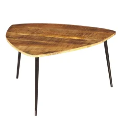 Wohnen Wankelform Couchtisch 80x47x80 cm - Evradon