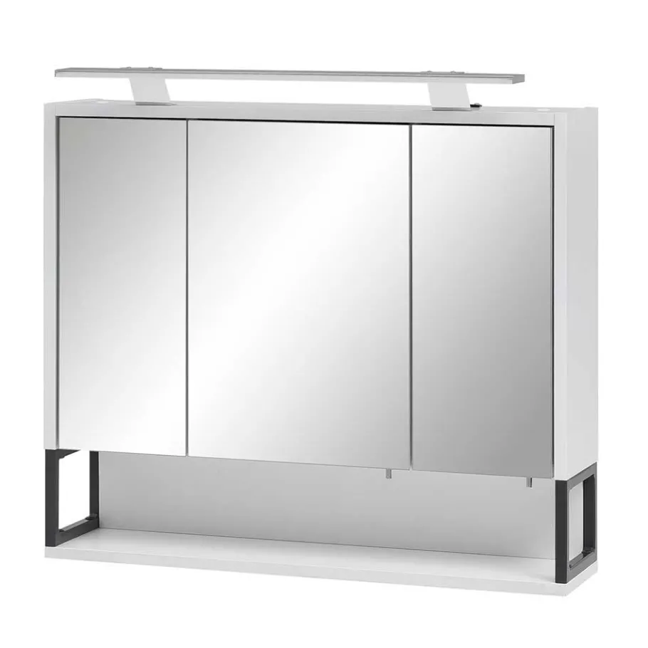 Clearance Wohnen Waschbeckenschrank mit Spiegelschrank Set - Ismilav (zweiteilig)
