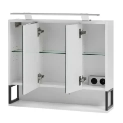 Clearance Wohnen Waschbeckenschrank mit Spiegelschrank Set - Ismilav (zweiteilig)