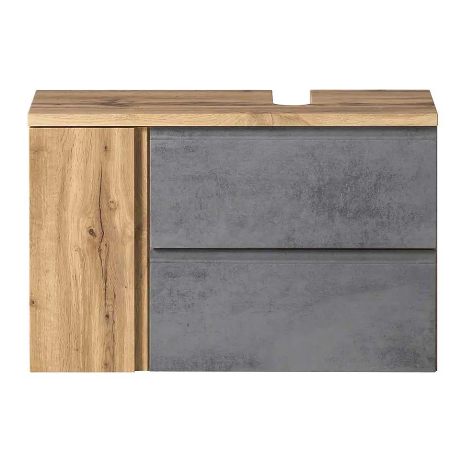 Hot Wohnen Waschbeckenschrank mit Tür & Klappe & Schublade - Mia