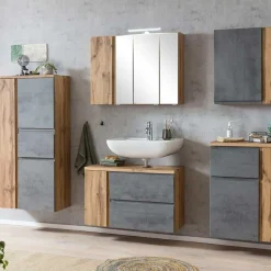 Hot Wohnen Waschbeckenschrank mit Tür & Klappe & Schublade - Mia