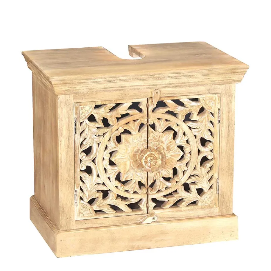 Outlet Wohnen Waschbecken-Unterschrank im Vintage Country Look - Runiasa