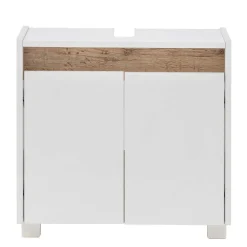 Clearance Wohnen Waschbeckenunterschrank in Weiß & Wildeiche - Etravia