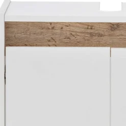 Clearance Wohnen Waschbeckenunterschrank in Weiß & Wildeiche - Etravia