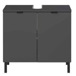 Discount Wohnen Waschbecken-Unterschrank in Dunkelgrau - Quado