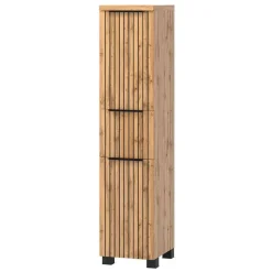 Best Wohnen Waschkonsole & Midischrank & LED Spiegel - Crystoga (dreiteilig)