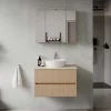 New Wohnen Waschkonsole und Spiegelschrank Set - Vibulam (zweiteilig)