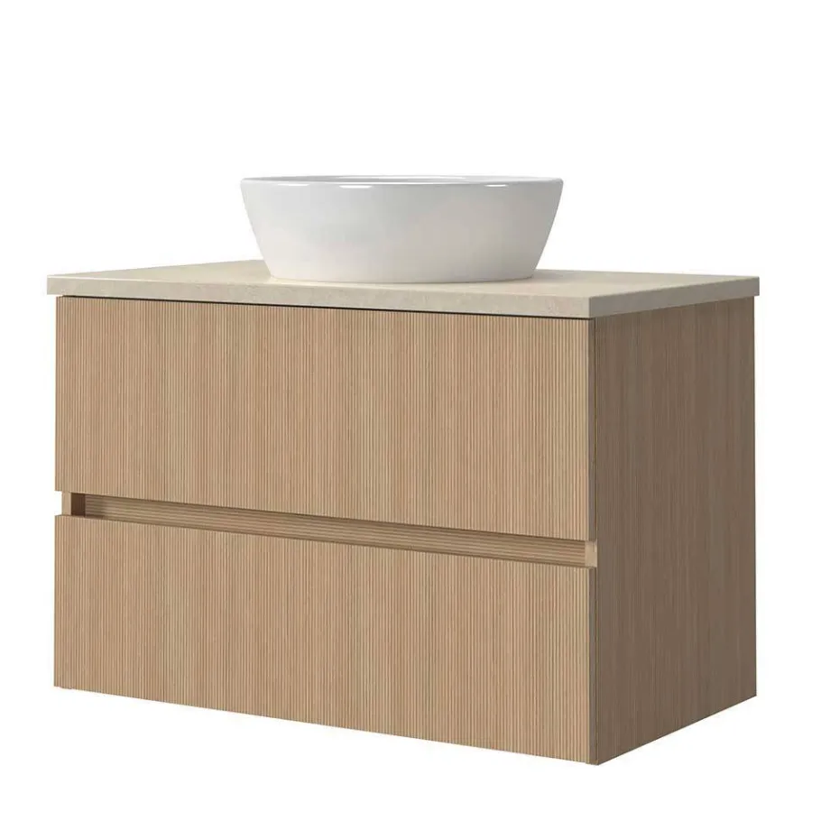New Wohnen Waschkonsole und Spiegelschrank Set - Vibulam (zweiteilig)