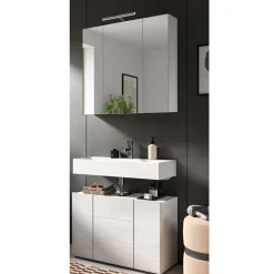 Clearance Wohnen Waschplatz & Spiegelschrank Set - Vitablos (zweiteilig)