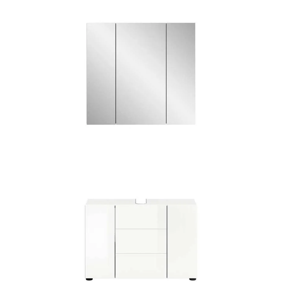 Clearance Wohnen Waschplatz & Spiegelschrank Set - Vitablos (zweiteilig)