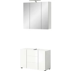 Clearance Wohnen Waschplatz & Spiegelschrank Set - Vitablos (zweiteilig)