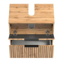 Discount Wohnen Waschplatz & Unterschrank Set - Crystoga (dreiteilig)