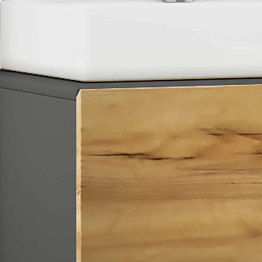 Clearance Wohnen Waschplatz Badmöbelset zweifarbig - Effect (dreiteilig)