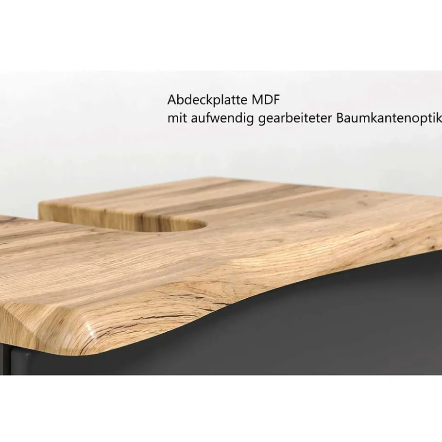 Best Wohnen Waschplatz Badschränke zweifarbig - Agiruan (zweiteilig)