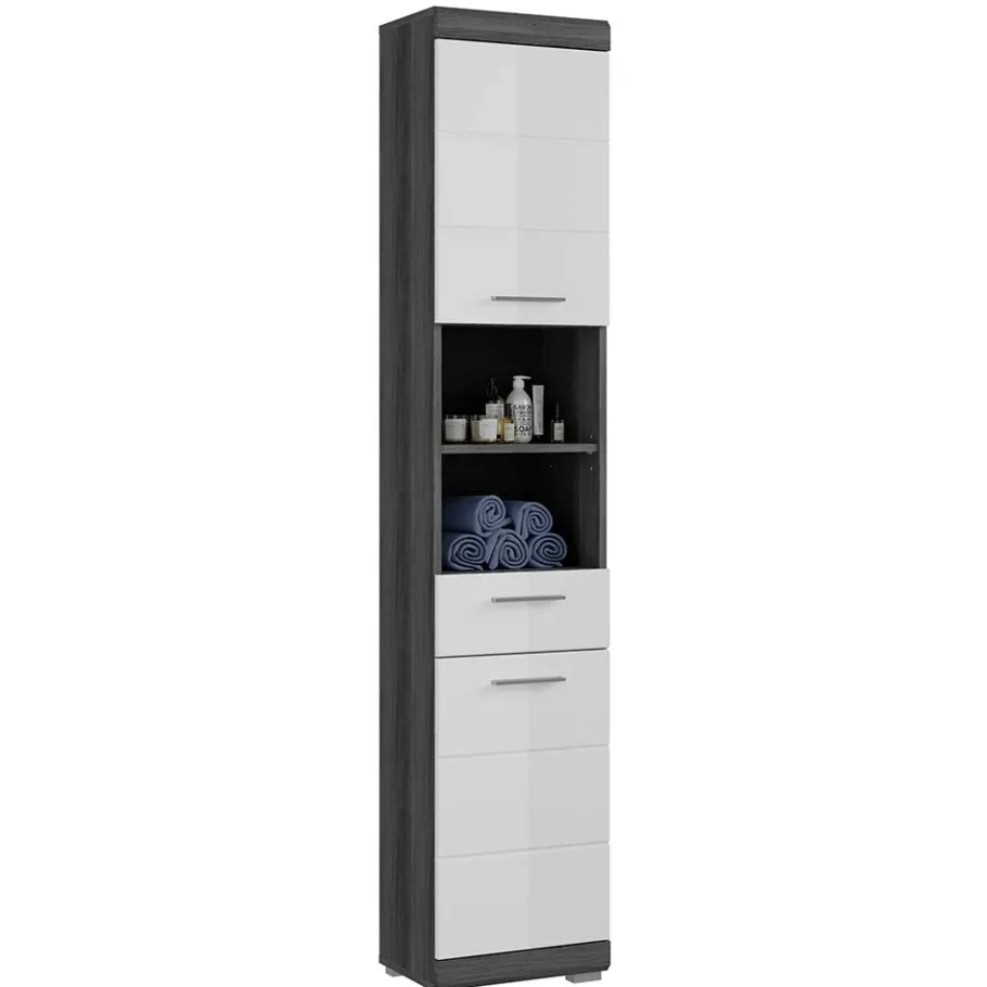 Hot Wohnen Waschplatz Einrichtung & Hochschrank - Nancys (dreiteilig)