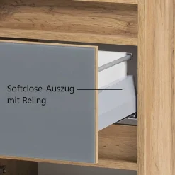 Outlet Wohnen Waschplatz Kombi & Hochschrank - Anviletca (dreiteilig)