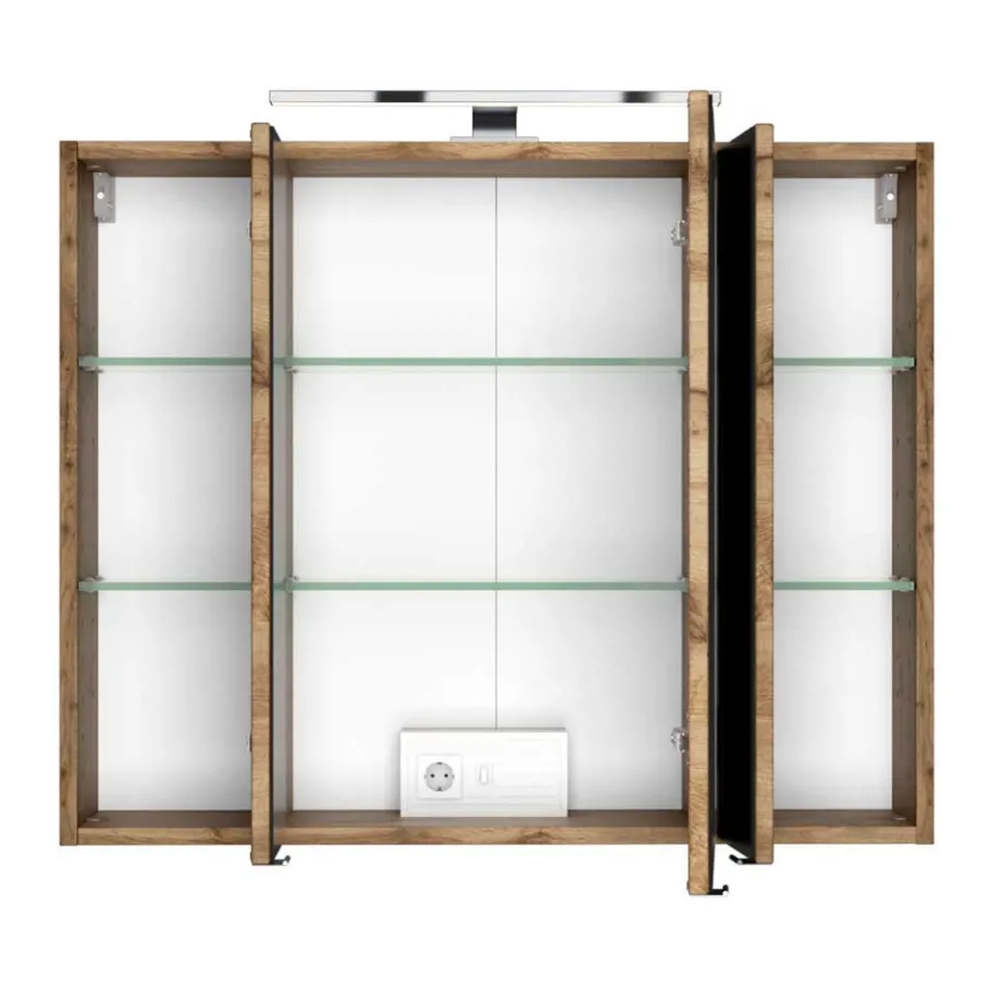 Outlet Wohnen Waschplatz Kombi & Hochschrank - Anviletca (dreiteilig)