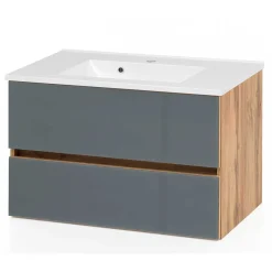 Outlet Wohnen Waschplatz Kombi & Hochschrank - Anviletca (dreiteilig)