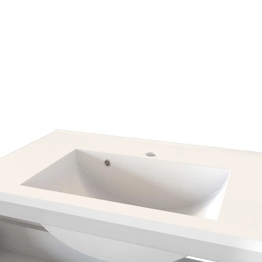 Outlet Wohnen Waschplatz Kombi & Hochschrank - Anviletca (dreiteilig)