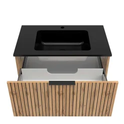 Clearance Wohnen Waschtisch & LED Spiegel & Oberschrank - Crystoga (dreiteilig)