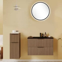Outlet Wohnen Waschtisch & Spiegel & Schrank Set - Ucaida (dreiteilig)