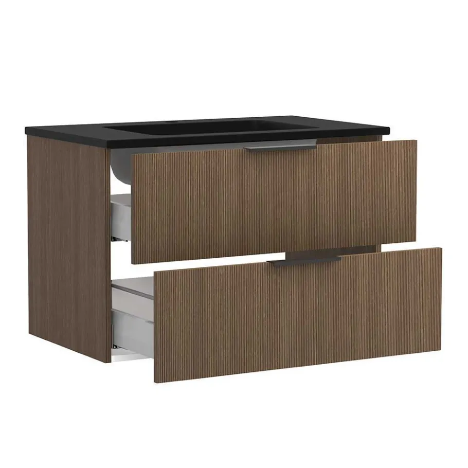 Outlet Wohnen Waschtisch & Spiegel & Schrank Set - Ucaida (dreiteilig)