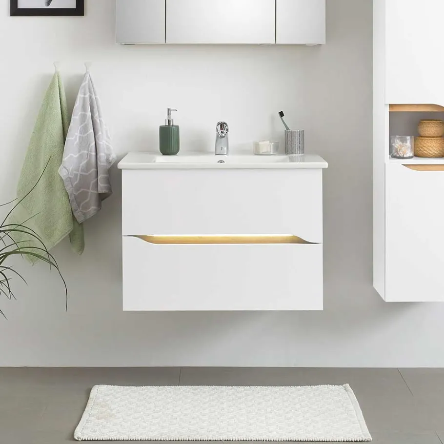 Hot Wohnen Waschtischkonsole mit LED Licht - Zenata