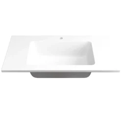 Online Wohnen Waschtischkonsole mit Oberschrank Set - Crystoga (dreiteilig)